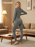 2er-Pack Damen Thermounterwäsche Set | Stretch & Wärme für Sport